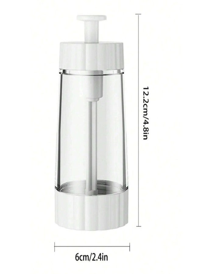 MEZON Transparent Salt and Pepper Shaker Set - Adjustable Push-Type Seasoning Dispenser, Sugar & Salt Storage Bottle, Kitchen Spice Container, Easy Control Pour - Image 2